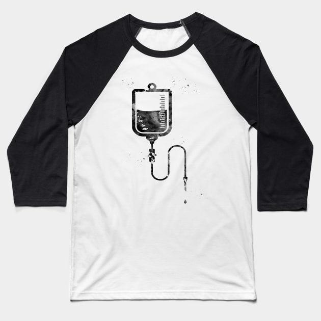 IV bag infusion procedure Baseball T-Shirt by erzebeth